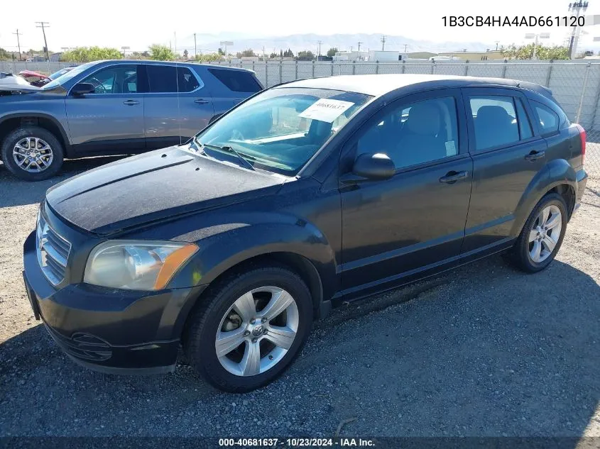 2010 Dodge Caliber Sxt VIN: 1B3CB4HA4AD661120 Lot: 40681637