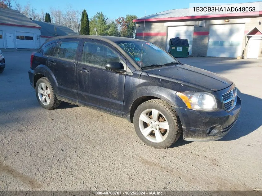 2010 Dodge Caliber Mainstreet VIN: 1B3CB3HA1AD648058 Lot: 40700707