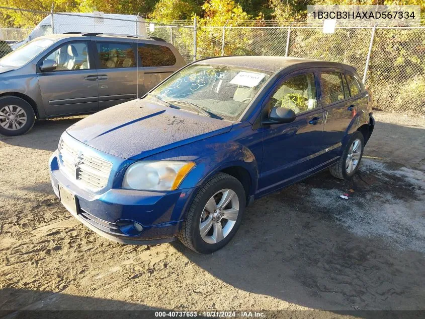 2010 Dodge Caliber Mainstreet VIN: 1B3CB3HAXAD567334 Lot: 40737653