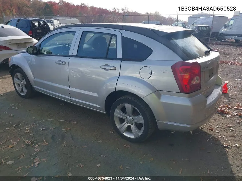 2010 Dodge Caliber Sxt VIN: 1B3CB4HA3AD650528 Lot: 40754023