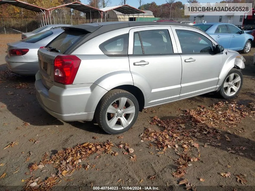 2010 Dodge Caliber Sxt VIN: 1B3CB4HA3AD650528 Lot: 40754023