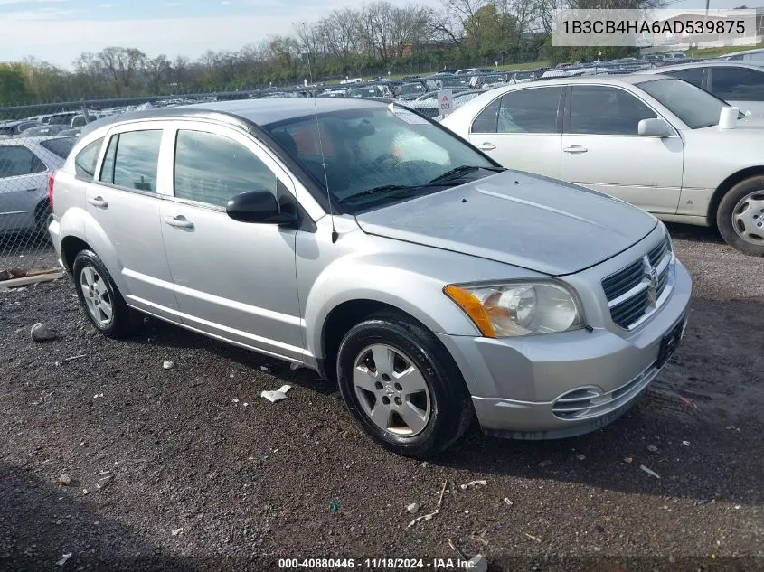 1B3CB4HA6AD539875 2010 Dodge Caliber Sxt