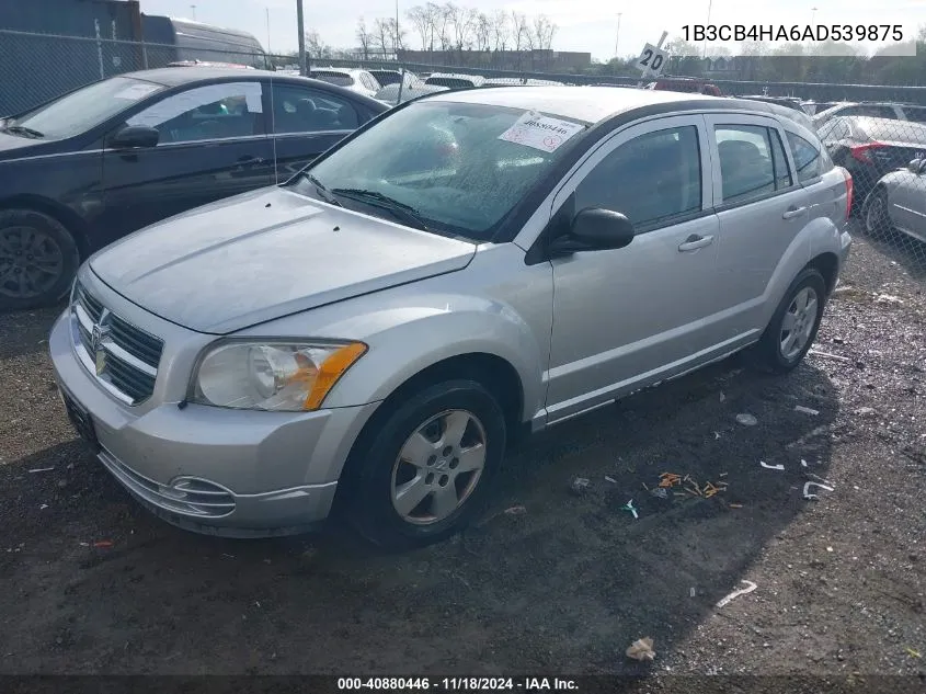 1B3CB4HA6AD539875 2010 Dodge Caliber Sxt