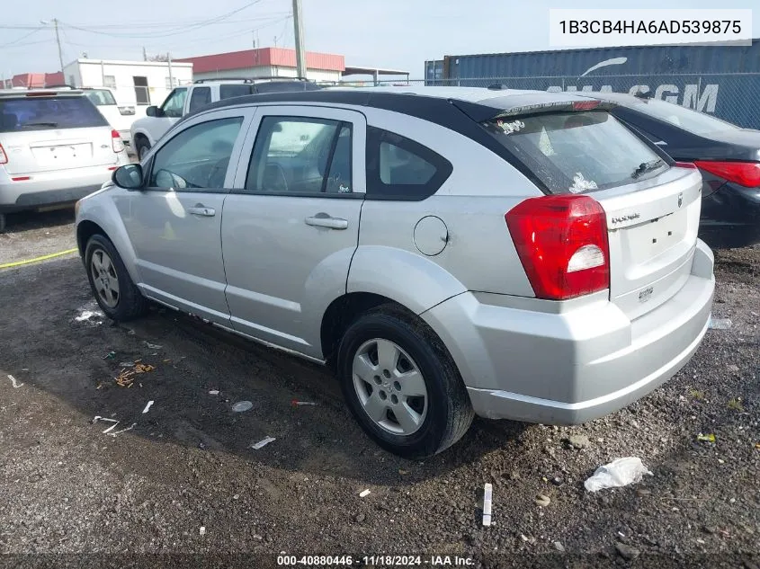 1B3CB4HA6AD539875 2010 Dodge Caliber Sxt