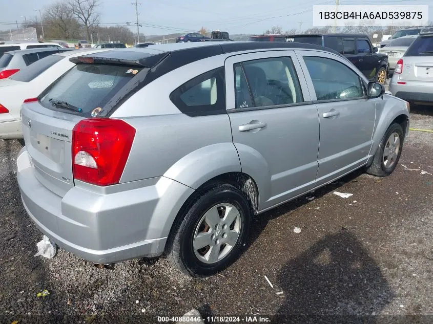 1B3CB4HA6AD539875 2010 Dodge Caliber Sxt