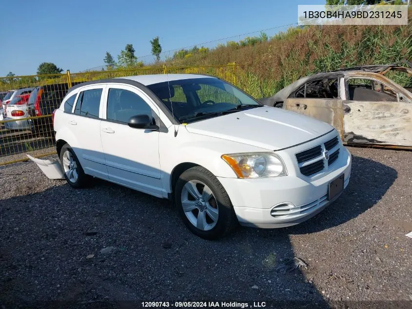 2011 Dodge Caliber Sxt VIN: 1B3CB4HA9BD231245 Lot: 12090743