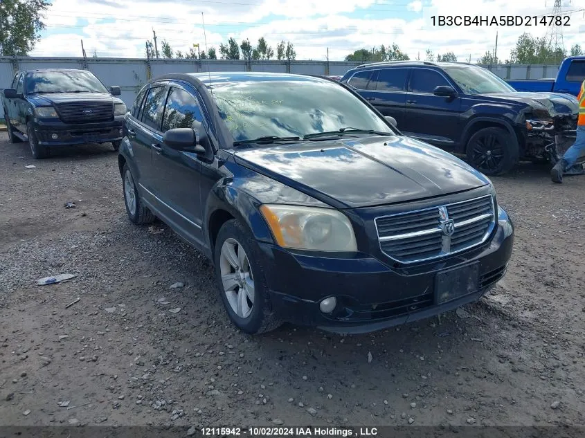 2011 Dodge Caliber Sxt VIN: 1B3CB4HA5BD214782 Lot: 12115942