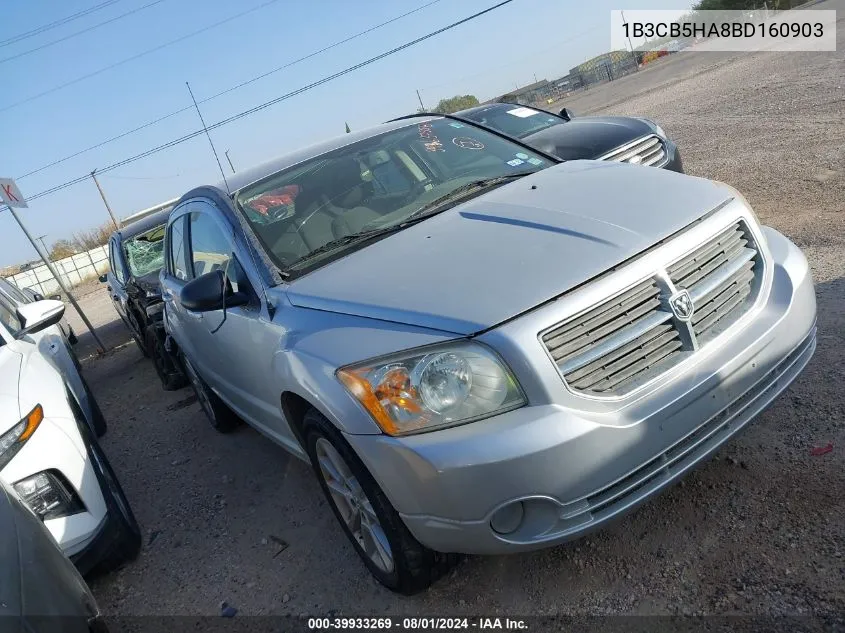 2011 Dodge Caliber Heat VIN: 1B3CB5HA8BD160903 Lot: 39933269