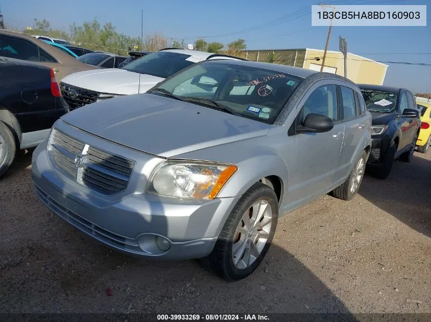 2011 Dodge Caliber Heat VIN: 1B3CB5HA8BD160903 Lot: 39933269