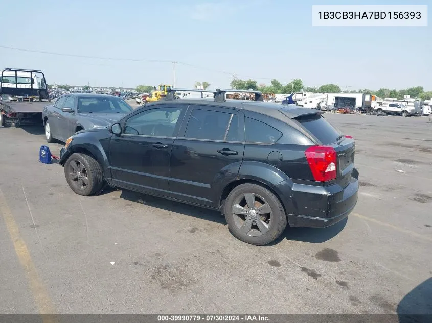 2011 Dodge Caliber Mainstreet VIN: 1B3CB3HA7BD156393 Lot: 39990779