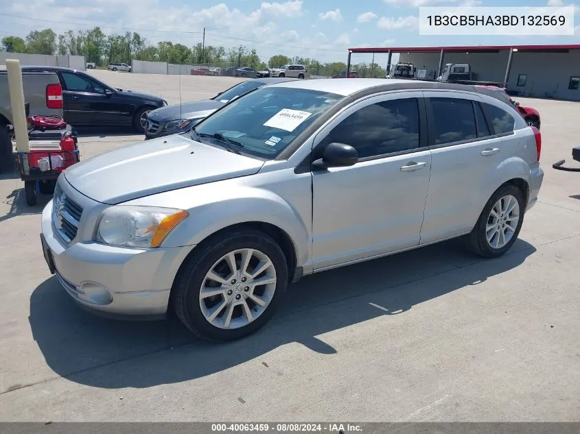 2011 Dodge Caliber Heat VIN: 1B3CB5HA3BD132569 Lot: 40063459