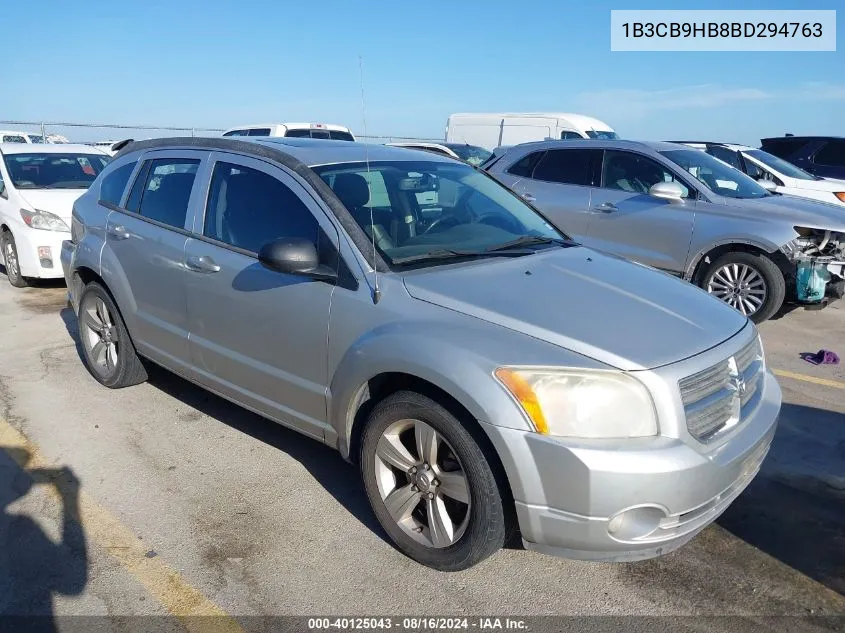 2011 Dodge Caliber Uptown VIN: 1B3CB9HB8BD294763 Lot: 40125043