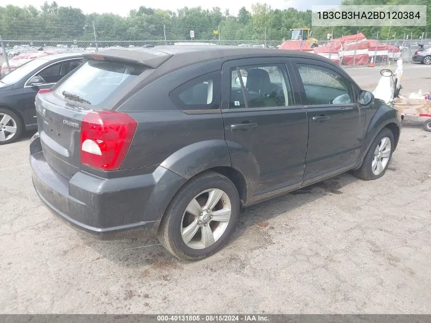 2011 Dodge Caliber Mainstreet VIN: 1B3CB3HA2BD120384 Lot: 40131805