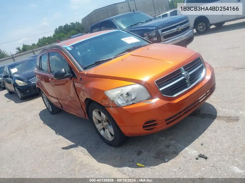 2011 Dodge Caliber Mainstreet VIN: 1B3CB3HA4BD254166 Lot: 40138859