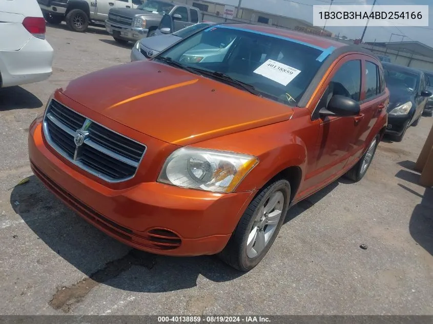 2011 Dodge Caliber Mainstreet VIN: 1B3CB3HA4BD254166 Lot: 40138859