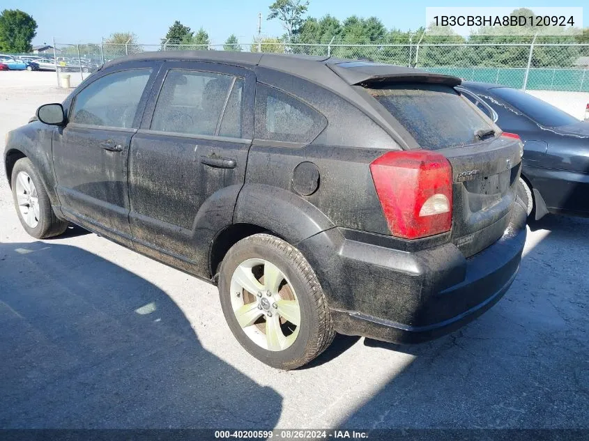 2011 Dodge Caliber Mainstreet VIN: 1B3CB3HA8BD120924 Lot: 40200599