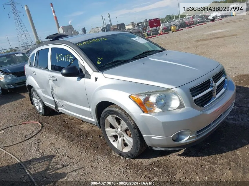 2011 Dodge Caliber Mainstreet VIN: 1B3CB3HA3BD297994 Lot: 40219875