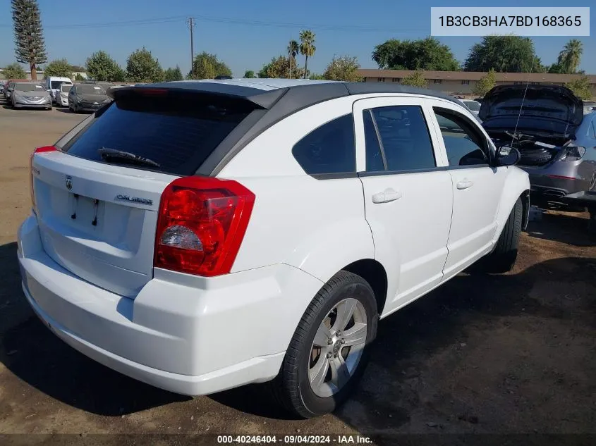 2011 Dodge Caliber Mainstreet VIN: 1B3CB3HA7BD168365 Lot: 40246404