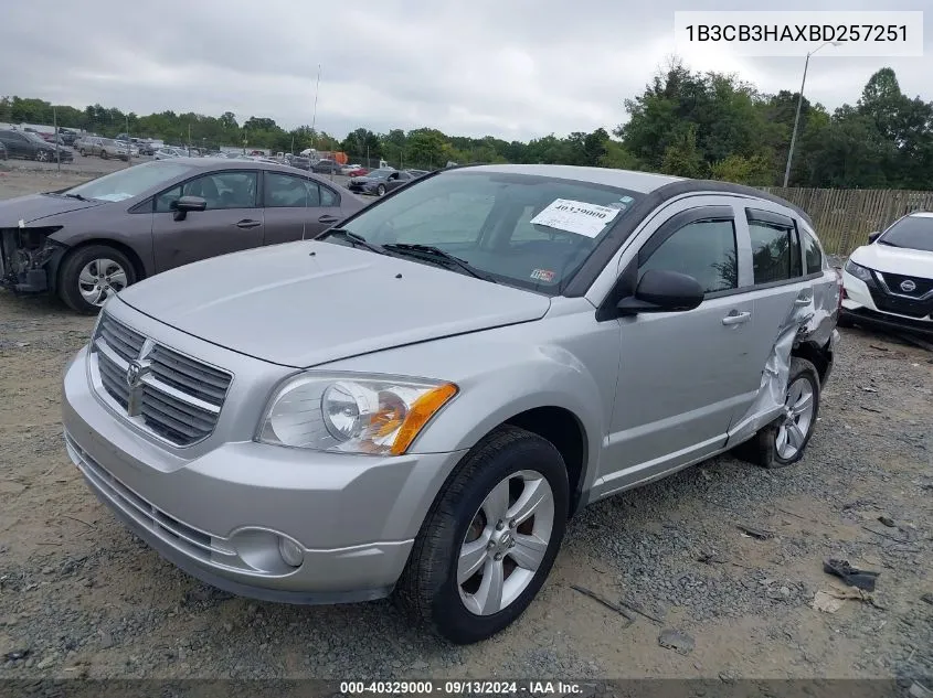 2011 Dodge Caliber Mainstreet VIN: 1B3CB3HAXBD257251 Lot: 40329000