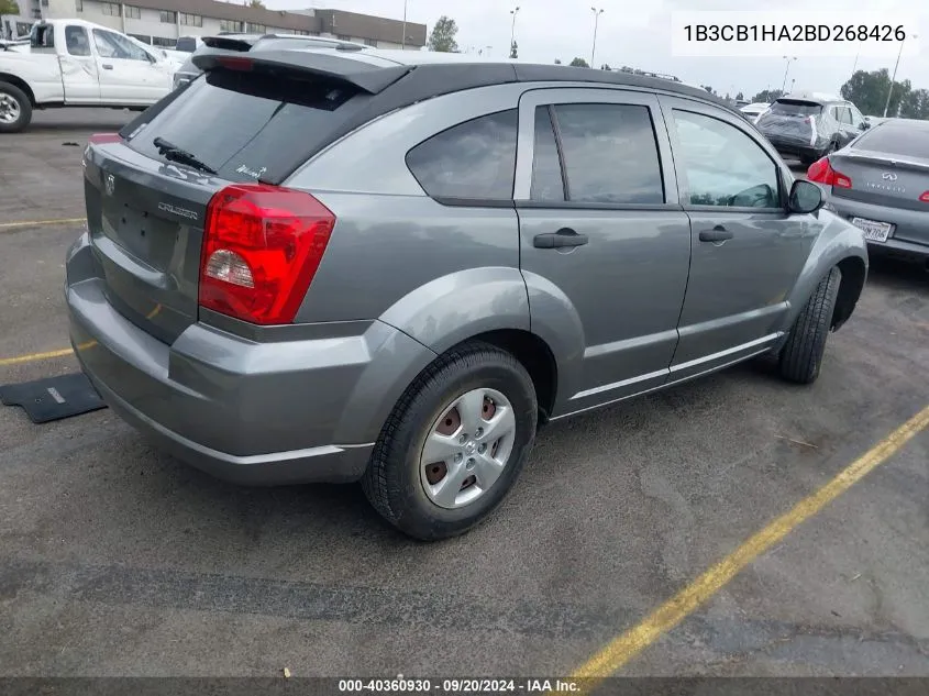 2011 Dodge Caliber Express VIN: 1B3CB1HA2BD268426 Lot: 40360930