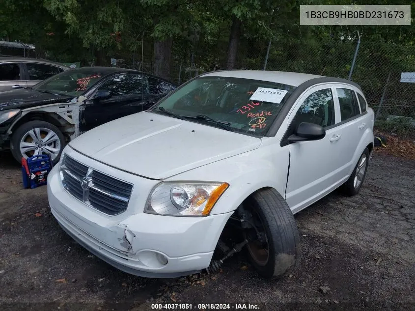 2011 Dodge Caliber Uptown VIN: 1B3CB9HB0BD231673 Lot: 40371851