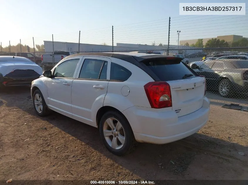 2011 Dodge Caliber Mainstreet VIN: 1B3CB3HA3BD257317 Lot: 40510006