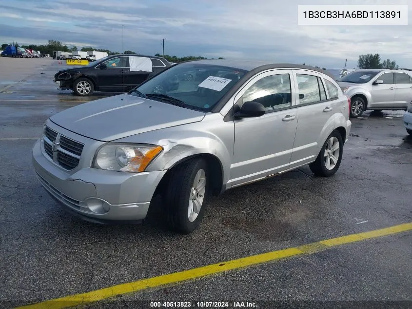 1B3CB3HA6BD113891 2011 Dodge Caliber Mainstreet