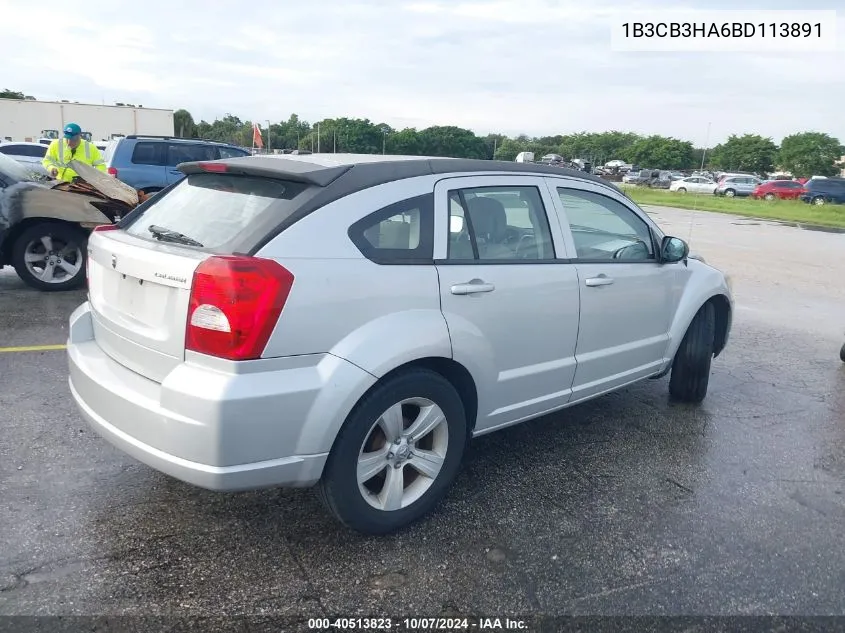 1B3CB3HA6BD113891 2011 Dodge Caliber Mainstreet