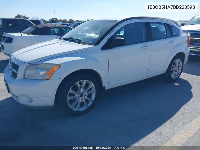 2011 Dodge Caliber Heat VIN: 1B3CB5HA7BD220590 Lot: 40696428