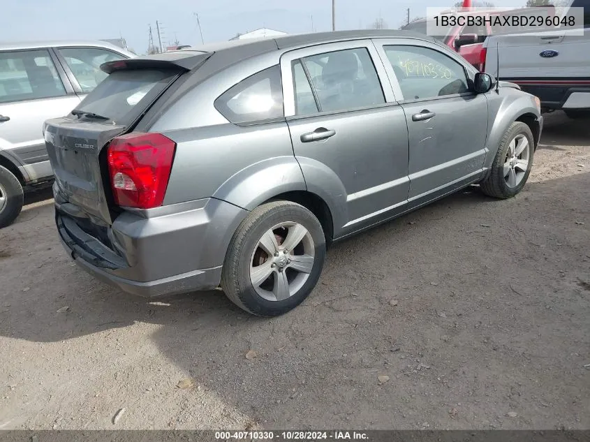 2011 Dodge Caliber Mainstreet VIN: 1B3CB3HAXBD296048 Lot: 40710330