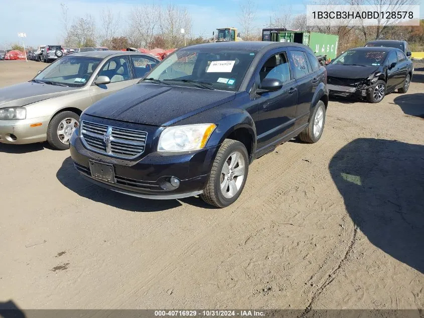 2011 Dodge Caliber Mainstreet VIN: 1B3CB3HA0BD128578 Lot: 40716929