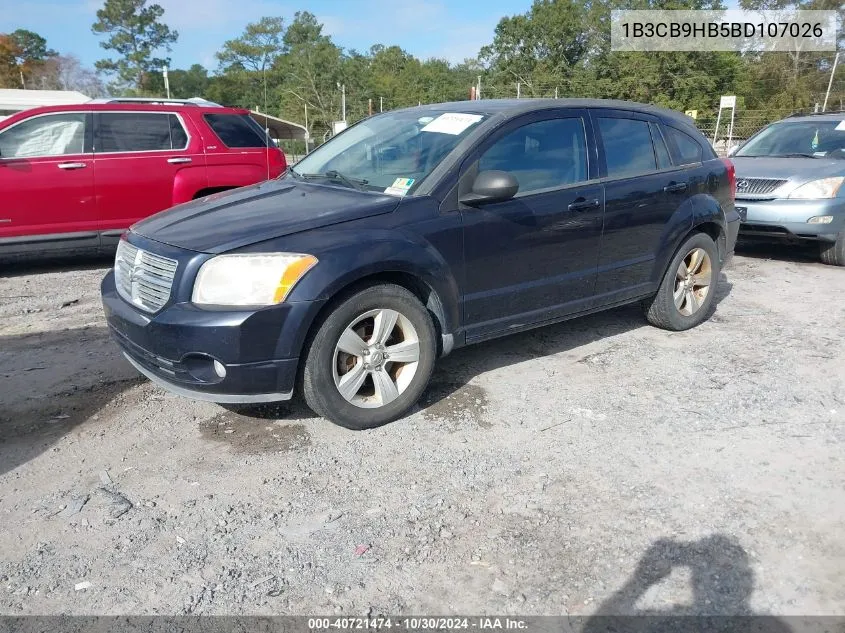 2011 Dodge Caliber Uptown VIN: 1B3CB9HB5BD107026 Lot: 40721474