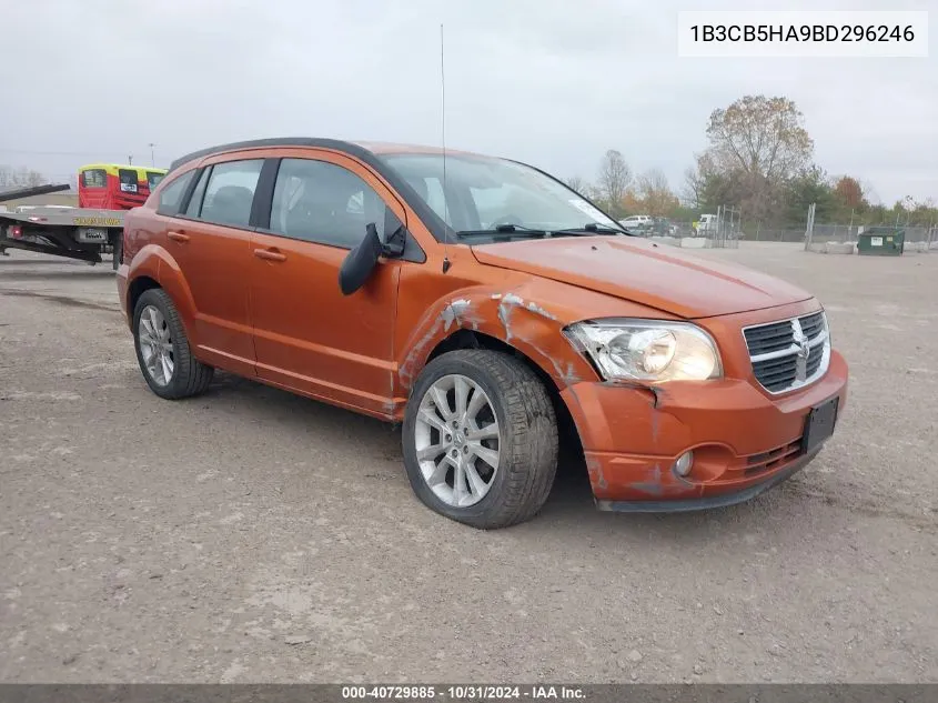 2011 Dodge Caliber Heat VIN: 1B3CB5HA9BD296246 Lot: 40729885