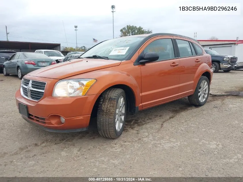 2011 Dodge Caliber Heat VIN: 1B3CB5HA9BD296246 Lot: 40729885