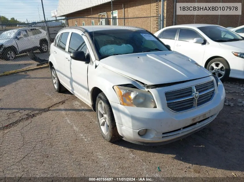 2011 Dodge Caliber Mainstreet VIN: 1B3CB3HAXBD107978 Lot: 40755697