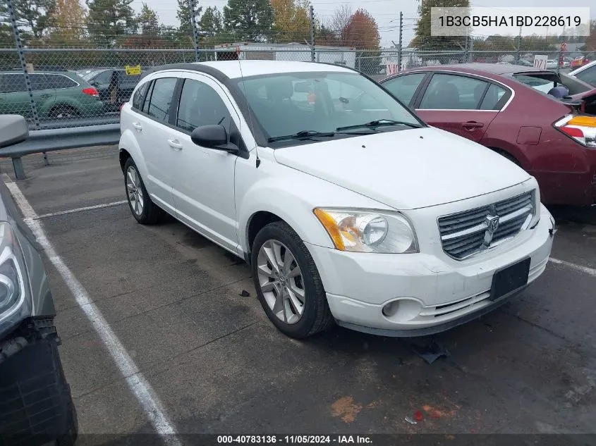 2011 Dodge Caliber Heat VIN: 1B3CB5HA1BD228619 Lot: 40783136