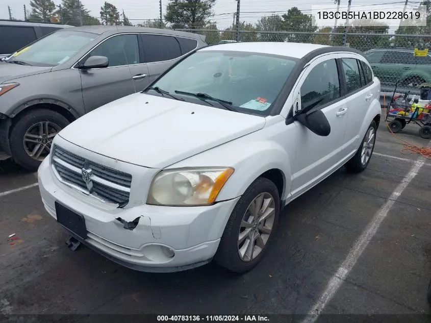 2011 Dodge Caliber Heat VIN: 1B3CB5HA1BD228619 Lot: 40783136