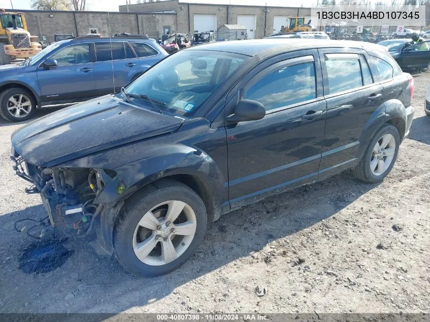 2011 Dodge Caliber Mainstreet VIN: 1B3CB3HA4BD107345 Lot: 40807398