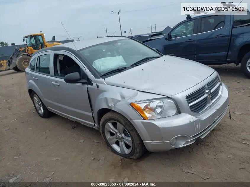 1C3CDWDA7CD510502 2012 Dodge Caliber Sxt