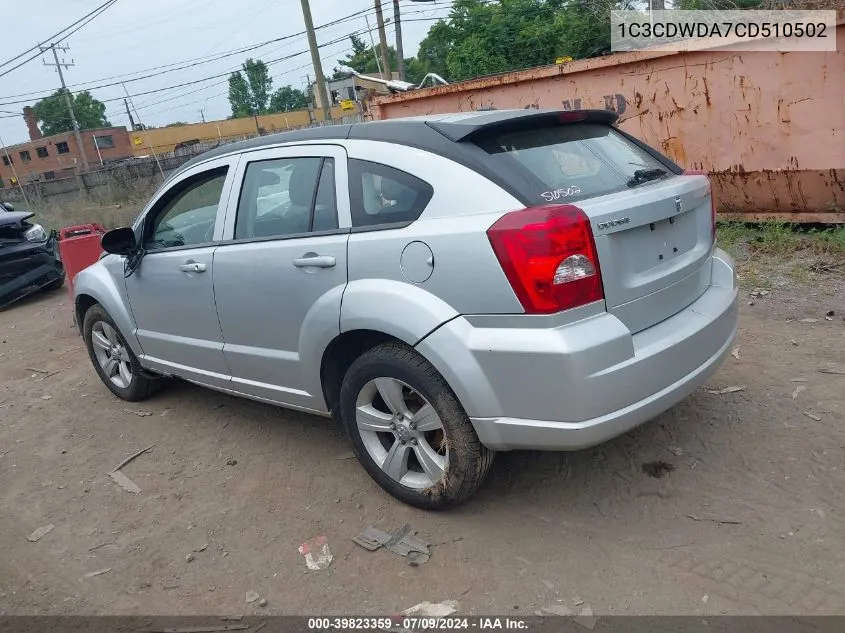 1C3CDWDA7CD510502 2012 Dodge Caliber Sxt