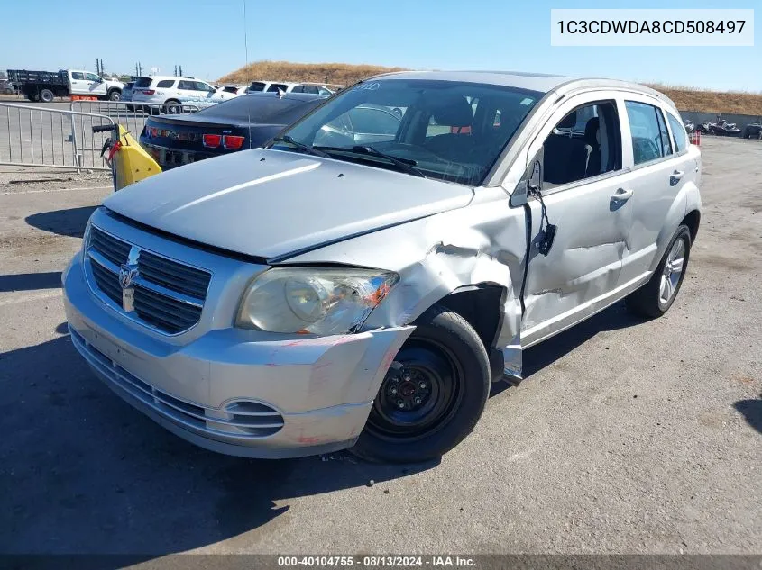 2012 Dodge Caliber Sxt VIN: 1C3CDWDA8CD508497 Lot: 40104755