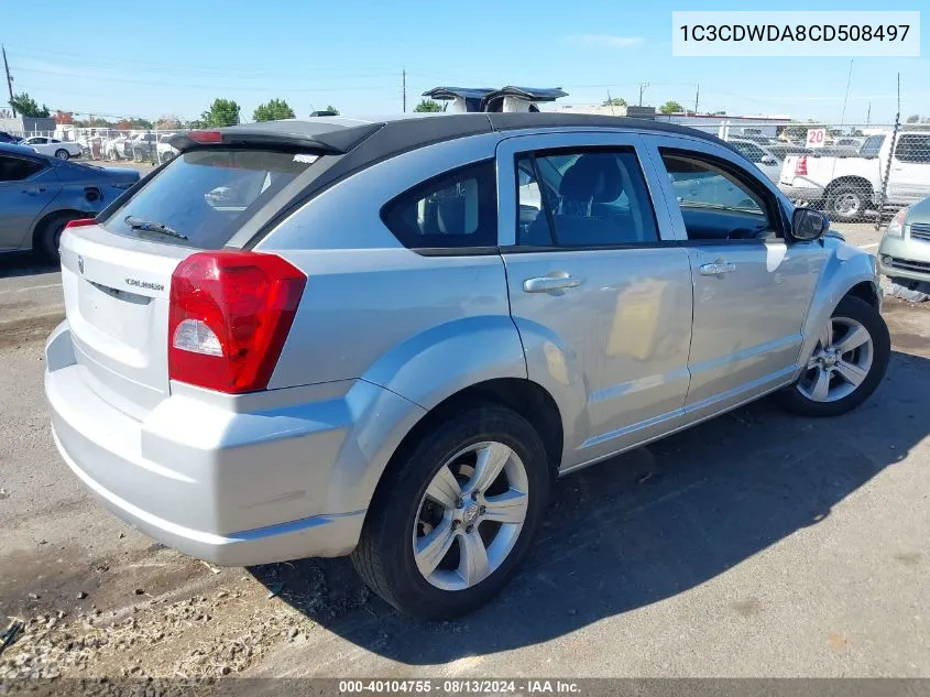 2012 Dodge Caliber Sxt VIN: 1C3CDWDA8CD508497 Lot: 40104755