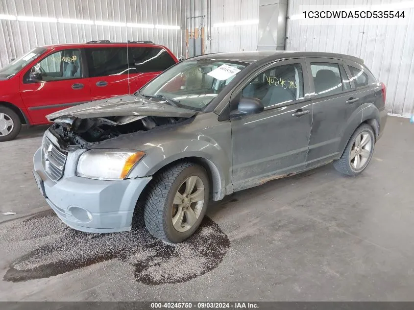 2012 Dodge Caliber Sxt VIN: 1C3CDWDA5CD535544 Lot: 40245750