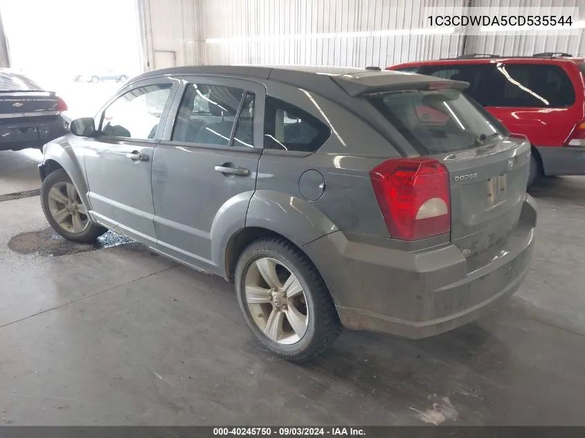 2012 Dodge Caliber Sxt VIN: 1C3CDWDA5CD535544 Lot: 40245750