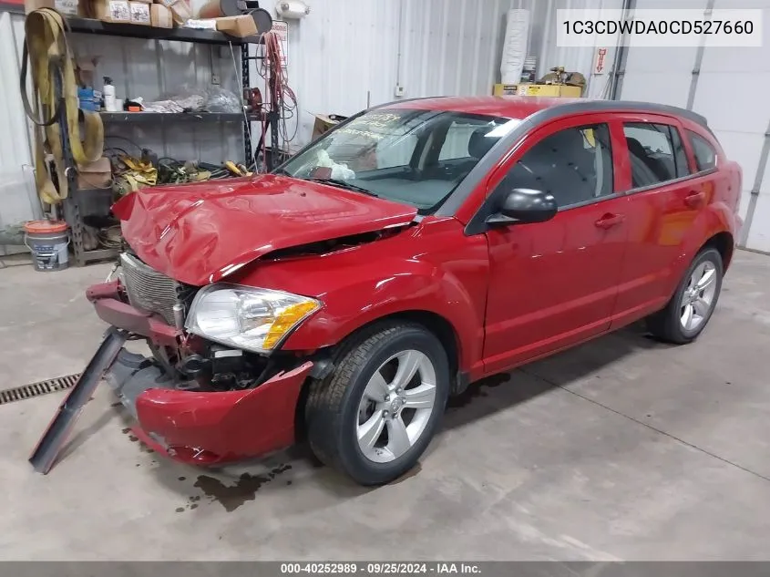 2012 Dodge Caliber Sxt VIN: 1C3CDWDA0CD527660 Lot: 40252989