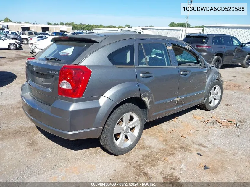 2012 Dodge Caliber Sxt VIN: 1C3CDWDA6CD529588 Lot: 40458439