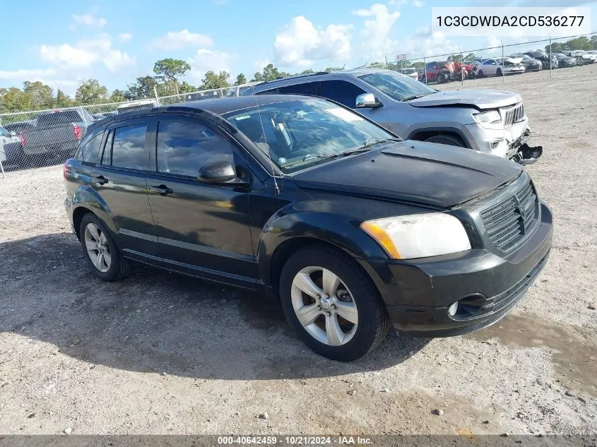 2012 Dodge Caliber Sxt VIN: 1C3CDWDA2CD536277 Lot: 40642459