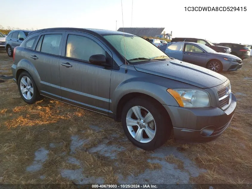 2012 Dodge Caliber Sxt VIN: 1C3CDWDA8CD529415 Lot: 40679003