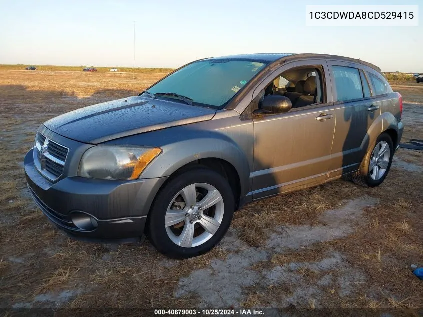 2012 Dodge Caliber Sxt VIN: 1C3CDWDA8CD529415 Lot: 40679003