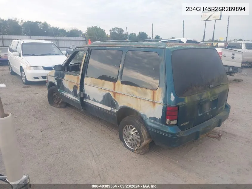 2B4GH45R2SR289894 1995 Dodge Caravan Se